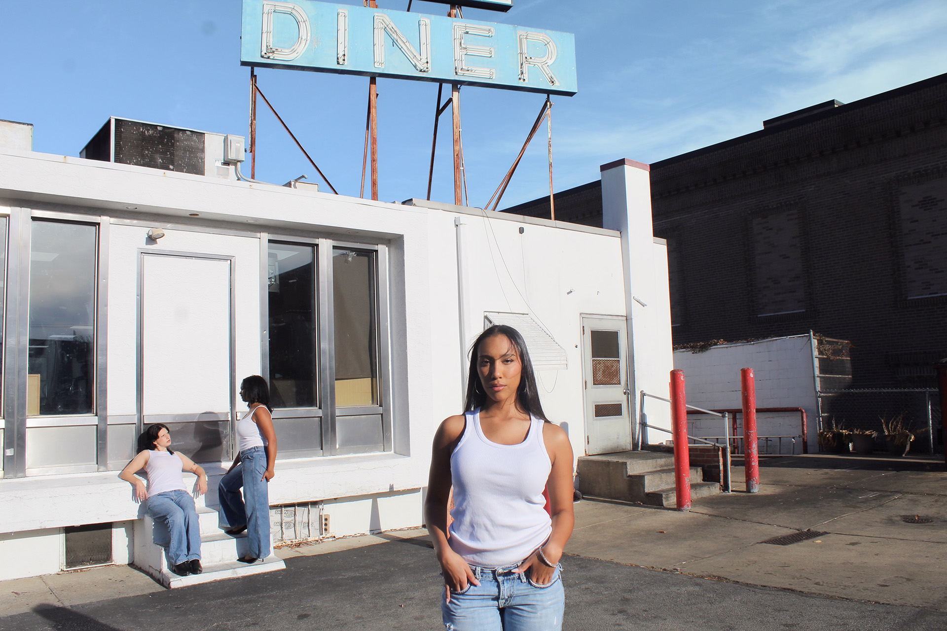 Denim Postcard by Claire Smith